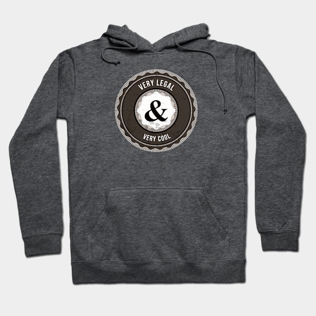 Very Legal & Very Cool - Logo 2 Hoodie by verylegalandverycool